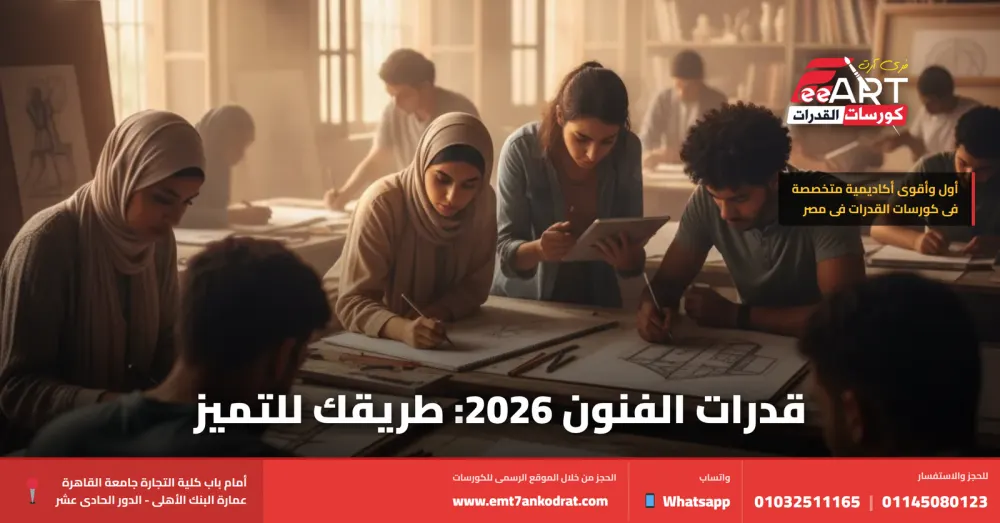 امتحان قدرات كليات الفنون 2026 - فري آرت أكاديمية القدرات