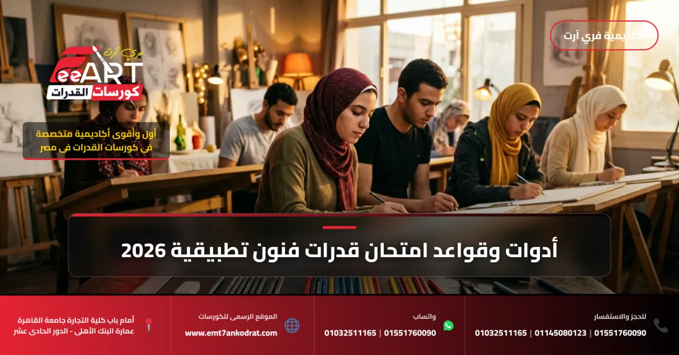 قدرات فنون عمارة المعهد الفني 2026 - فري آرت أكاديمية القدرات