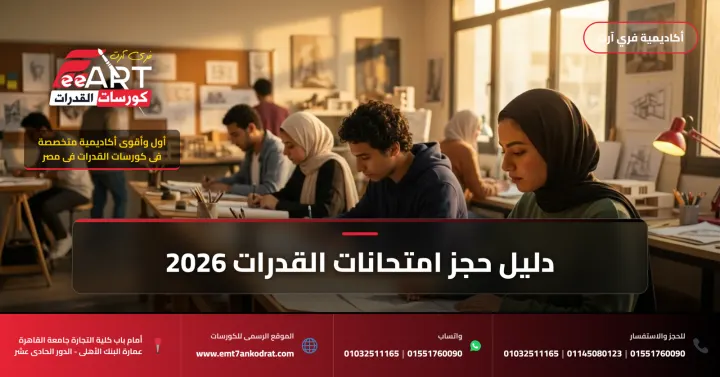 امتحان قدرات عمارة بعد المعهد الفني 2026 - فري آرت أكاديمية القدرات