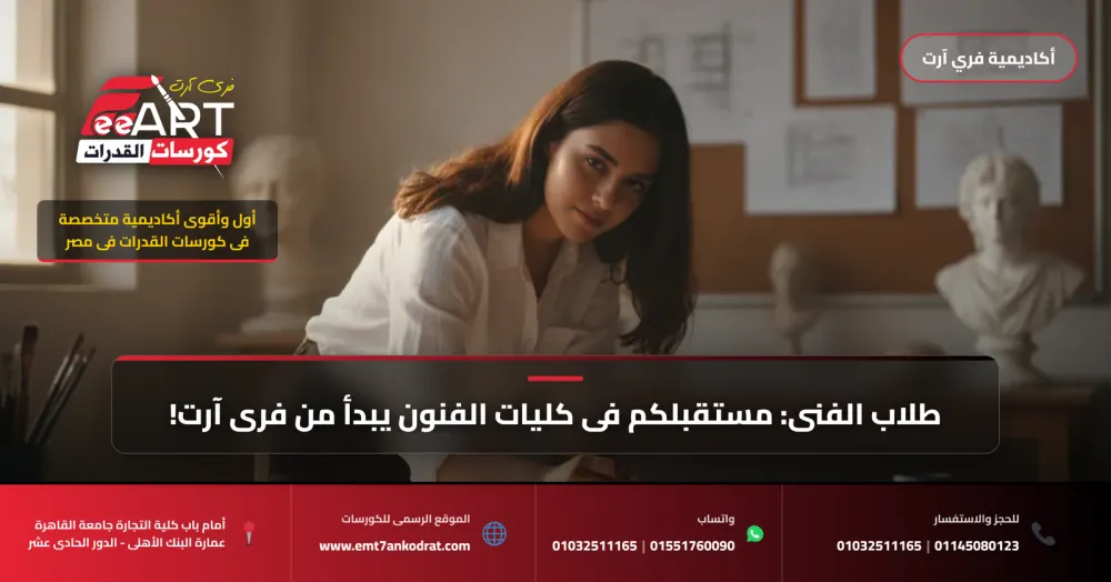 ليه طلاب الفنى بيخافوا ياخدوا كورس القدرات برة فرى آرت 2026: دليل عملي للاستعداد